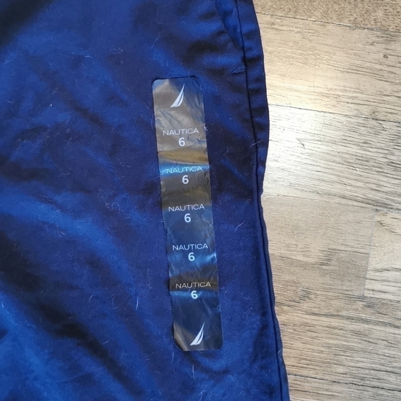 𝅺Nautica Navy Blue Bermuda Golf Shorts New 6 - Picture 2 of 4